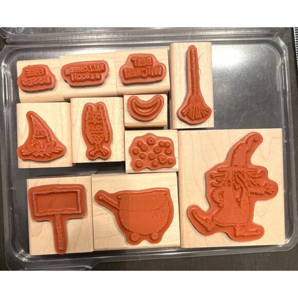 Stampin Up! Halloween Hoot Rubber Stamp Set 111582 - Picture 3 of 4